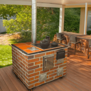 Kit de herrajes para estufa de leña